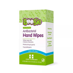 Boogie Moisturizing Hand Wipes - 40ct/2pk